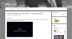 Desktop Screenshot of blogschrift.biz
